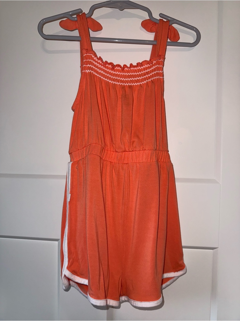 Little Sleepies coral Tie-Shoulder Casual romper 3T - Picture 2 of 4